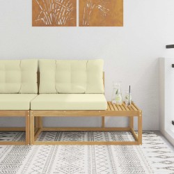Canapé d'extérieur en bout Blanc 115 x 83 x 73 cm Polyester 640439640439