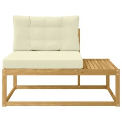 Canapé d'extérieur en bout Blanc 115 x 83 x 73 cm Polyester 640439640439