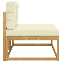 Canapé d'extérieur en bout Blanc 115 x 83 x 73 cm Polyester 640439640439