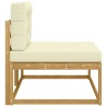 Canapé d'extérieur en bout Blanc 115 x 83 x 73 cm Polyester 640439640439