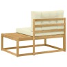 Canapé d'extérieur en bout Blanc 115 x 83 x 73 cm Polyester 640439640439