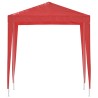 Tente de fête 200 x 200 x 240 cm Rouge PE et acier 640440640440