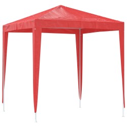 Tente de fête 200 x 200 x 240 cm Rouge PE et acier 640440640440