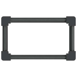 Jardinière surélevée Gris 50 x 30 x 72 cm 640441640441