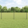 Clôture grillagée avec poteau 25 x 0,6 m Acier recouvert de PVC 640442640442
