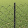 Clôture grillagée avec poteau 25 x 0,6 m Acier recouvert de PVC 640442640442