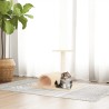 Arbre à chat avec tunnel Crème 60x34,5x50 cm 640447640447