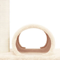 Arbre à chat avec tunnel Crème 60x34,5x50 cm 640447640447