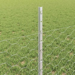 Clôture hexagonale avec poteau 25 x 0,5 m Acier galvanisé 640449640449