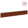 Bordure de Pelouse 10 pcs 100 x 15 cm Acier Rouillé 640455640455