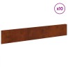 Bordure de Pelouse 10 pcs 100 x 18 cm Acier Rouillé 640456640456