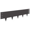 Bordure de Pelouse 10 pcs 100 x 25 cm Acier Noir 640458640458