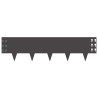 Bordure de Pelouse 10 pcs 100 x 25 cm Acier Noir 640458640458