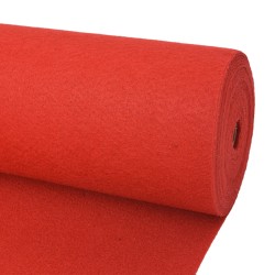 Tapis Uni Rouge 1 x 12 m Tissu 640465640465
