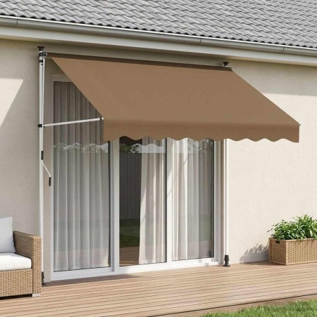 Auvent rétractable manuel Beige 100 cm 640466640466