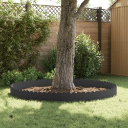 Bordure de Pelouse 10 pcs 103 x 25 cm Acier Noir 640472640472