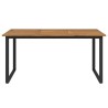 Table de jardin et pieds en forme de U 160x80x75 cm bois acacia 640474640474