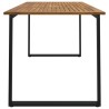 Table de jardin et pieds en forme de U 160x80x75 cm bois acacia 640474640474