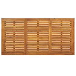 Table de jardin et pieds en forme de U 160x80x75 cm bois acacia 640474640474