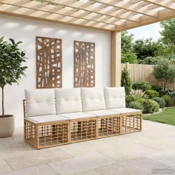 Canapé de jardin 4 places sans accoudoir 4 pcs 640477640477