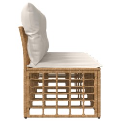 Canapé de jardin 4 places sans accoudoir 4 pcs 640477640477