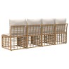 Canapé de jardin 4 places sans accoudoir 4 pcs 640477640477