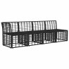 Canapé de jardin 4 places avec accoudoir gauche 4 pcs 640481640481