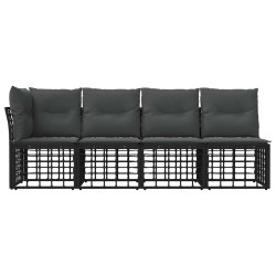 Canapé de jardin 4 places avec accoudoir gauche 4 pcs 640481640481