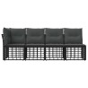 Canapé de jardin 4 places avec accoudoir gauche 4 pcs 640481640481
