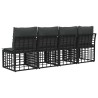 Canapé de jardin 4 places avec accoudoir gauche 4 pcs 640481640481