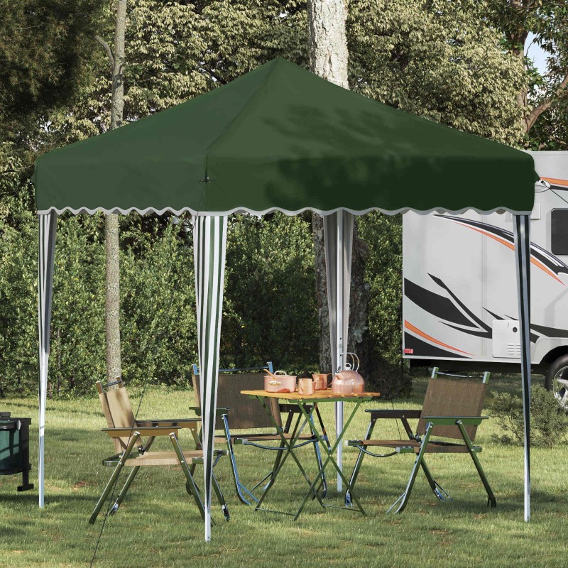 Tente de fête pop-up 195 x 195 x 245 cm Vert Tissu Oxford 640483640483