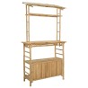 Table de bar extérieure Naturel 110 x 50 x 210 cm Bambou 640486640486