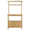 Table de bar extérieure Naturel 110 x 50 x 210 cm Bambou 640486640486