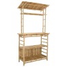 Table de bar extérieure Naturel 110 x 50 x 210 cm Bambou 640486640486