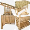 Table de bar extérieure Naturel 110 x 50 x 210 cm Bambou 640486640486