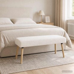 banc Uni Crème 110 x 40 x 46 cm Bouclé 640488640488