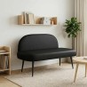 Banc rembourré avec dossier Noir 110 x 60 x 76 cm Simili cuir 640500640500
