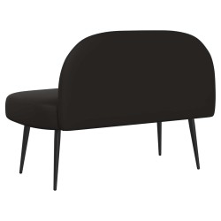 Banc rembourré avec dossier Noir 110 x 60 x 76 cm Simili cuir 640500640500