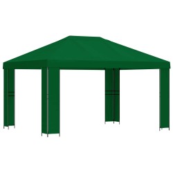 Pavillon 4 × 3 m Vert Polyester et Acier 190 gsm 640503640503