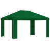 Pavillon 4 × 3 m Vert Polyester et Acier 190 gsm 640503640503