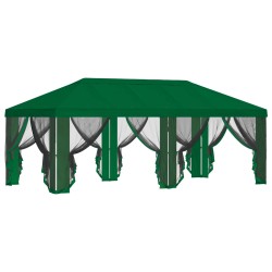 Housse de tonnelle avec murs latéraux Vert 600,5 x 300,5 cm 640509640509