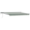 Cadre de store manuel avec LEDs Vert, Blanc, Anthracite 5 x 3 m 640521640521