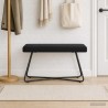 banc Uni Noir 80 x 40 x 45 cm Velours 640529640529