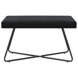 banc Uni Noir 80 x 40 x 45 cm Velours 640529640529