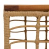 Table de Jardin Naturel 55 x 55 x 37 cm Rattan PE et Verre 640532640532