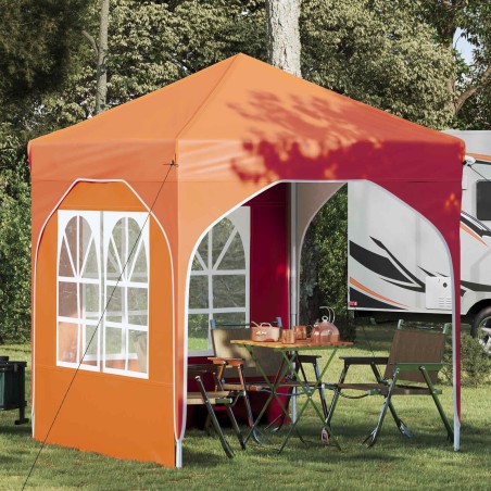 Tente de fête pop-up 192 x 192 x 245 cm Orange 640534640534