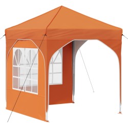 Tente de fête pop-up 192 x 192 x 245 cm Orange 640534640534