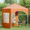 Tente de fête pop-up 192 x 192 x 245 cm Orange 640534640534