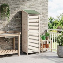 Abri de jardin Blanc 59 x 56 x 176 cm Bois de Sapin Massif 640539640539