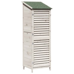 Abri de jardin Blanc 59 x 56 x 176 cm Bois de Sapin Massif 640539640539